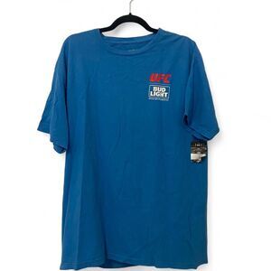 UFC Bud Light blue cotton tee
